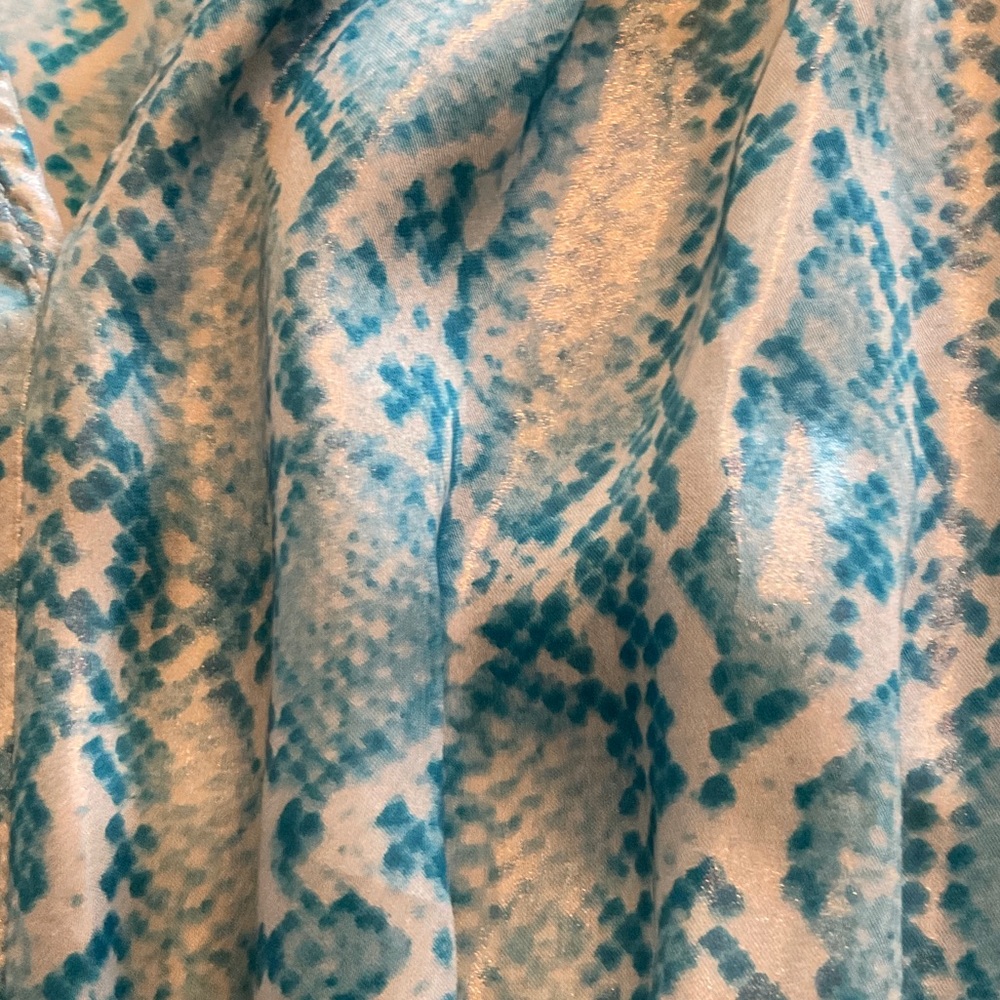 Current Air Blue Patterned Dress - Picture 3 of 4